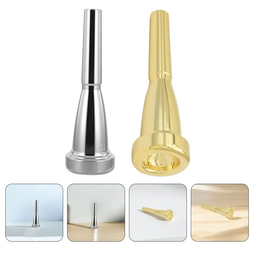 2 قطعة قطعة الفم القرن للمبتدئين الفضة البوق الكلارينيت أبواق الساكسفون طالب