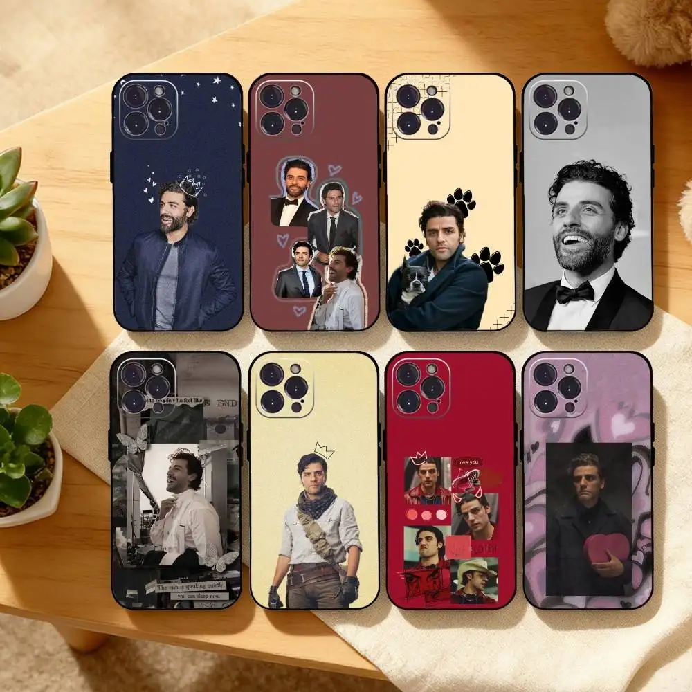 

Actor O-Oscar I-Isaac Phone Case For iPhone17 16 15 14 13 12 11 Pro Max Plus,5G Soft Black Case