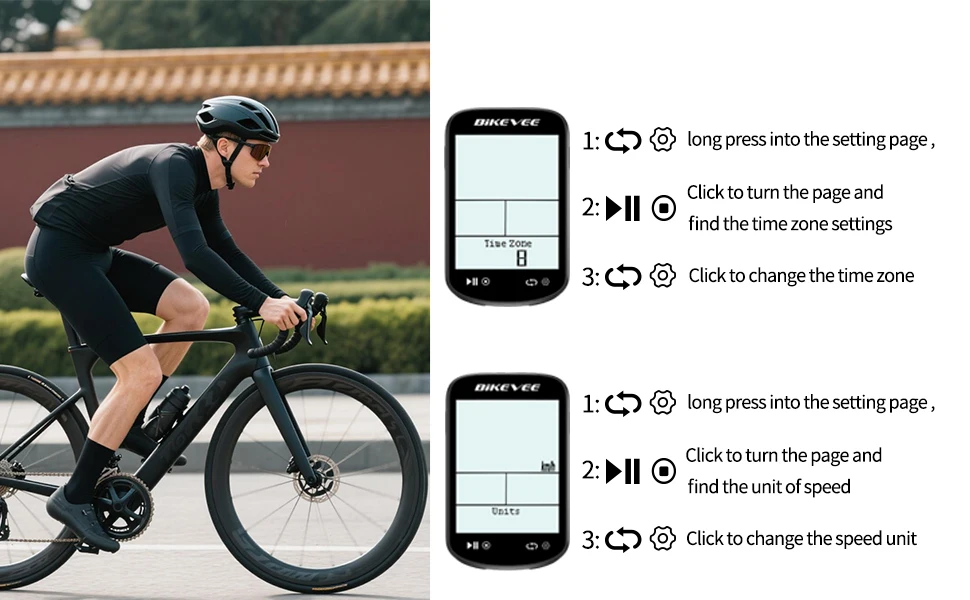 Kabelloser Bluetooth 5.4 & ANT+ Link-S App Rennrad MTB Fahrradcomputer Geschwindigkeits-Trittfrequenzsensor GPS Fahrradtacho Kilometerzähler – Detail 13