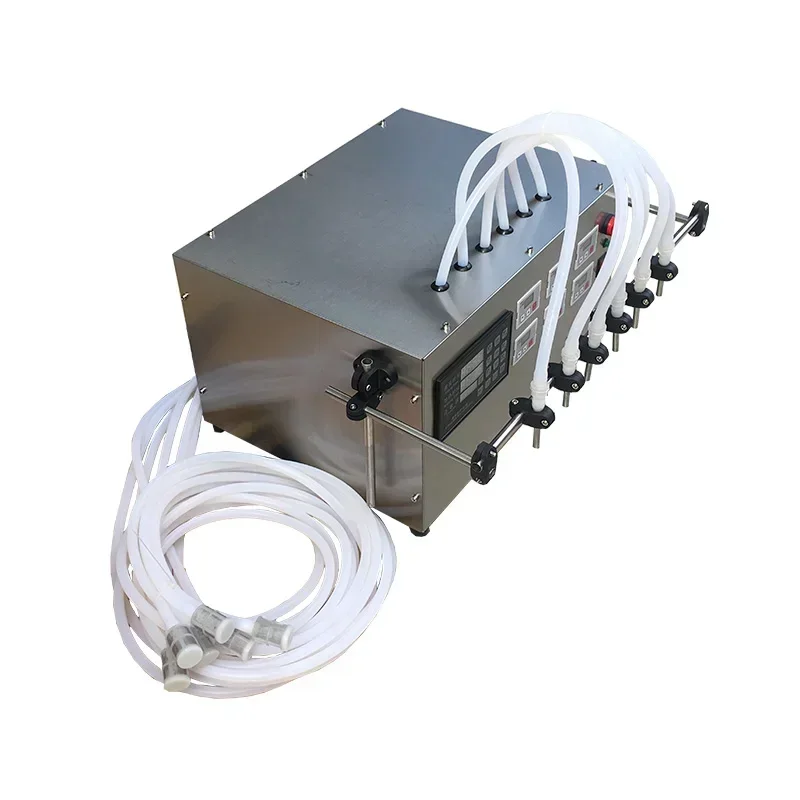 

Small Six Head Semi-automatic Canning Machine, Suitable for Mechanical Drinks, Wine, Perfume, Bottled Water, Essential Oil