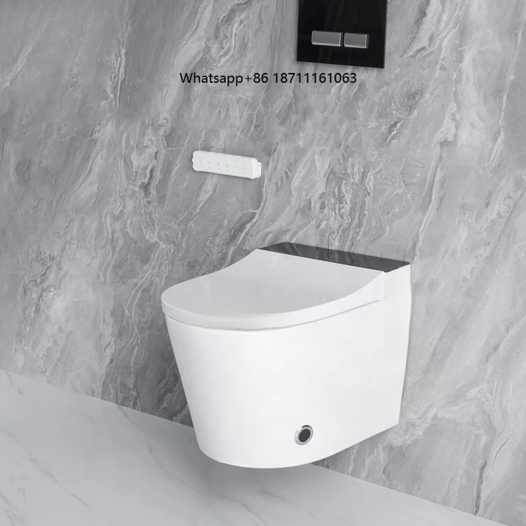 European Standard Intelligent Smart Toilet Wall Hung Toilet Wall Mounted Intelligent Wc Smart Toilet