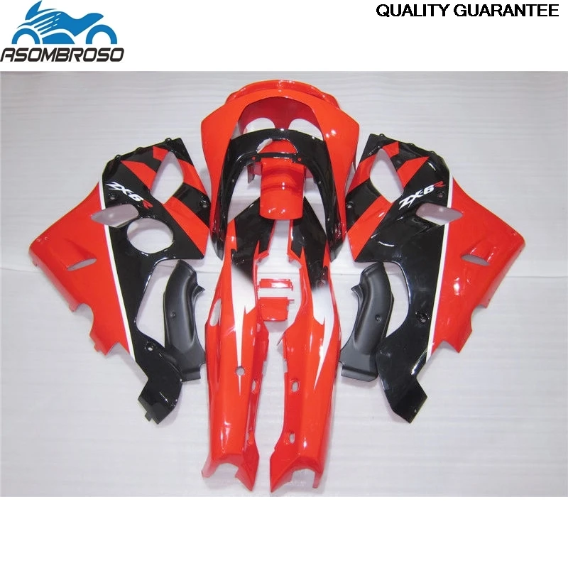 New Red Black High Quality Bodyworks for Kawasaki Ninja ZX6R fairing kit 1994-1997 plastic fairing set zx6r 94 95 96 97 13