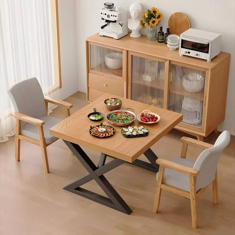 Wood Decorations Dinner Table Kitchen Minimalist Study Conference Dining Table Console Small Mesas De Restaurante Furniture