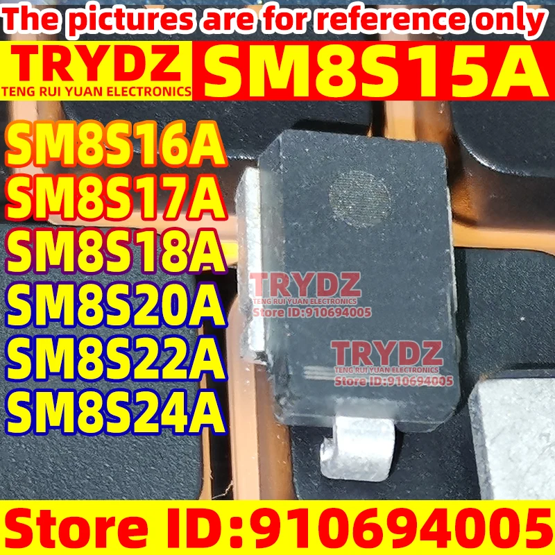 10-1pcs New SM8S15A SM8S16A SM8S17A SM8S18A SM8S20A SM8S22A SM8S24A diode tube