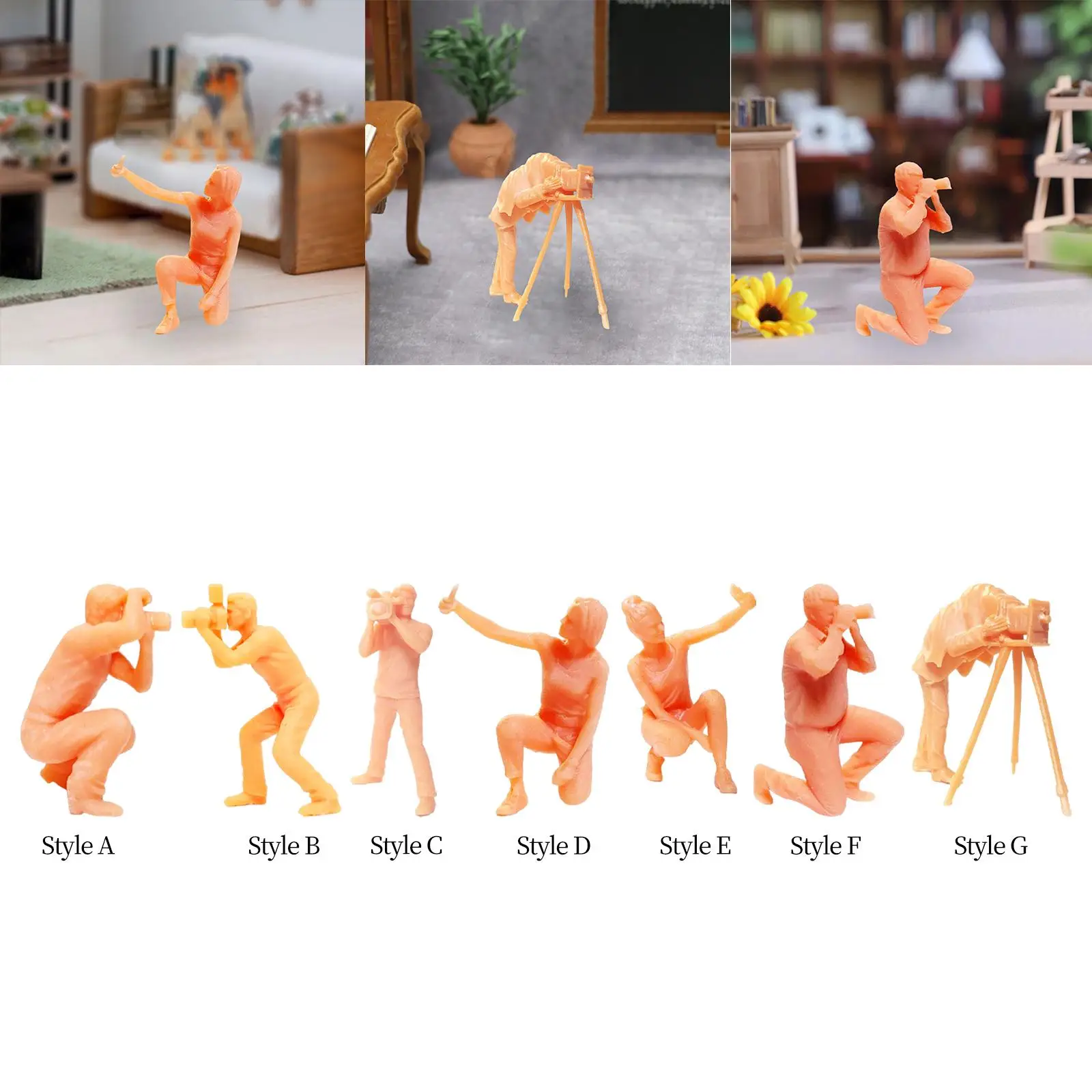 1:64 figuras modelo simulação estatuetas em miniatura pessoas modelo ornamento 1/64