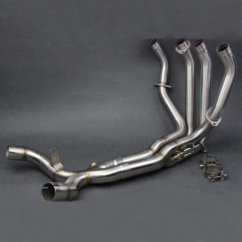 

For KAWASAKI Z1000 Motorcycle Exhaust Full Systems Front Mid Pipe Ninja 1000 Slip-onnModified Connect Tube Stainless Steel Link