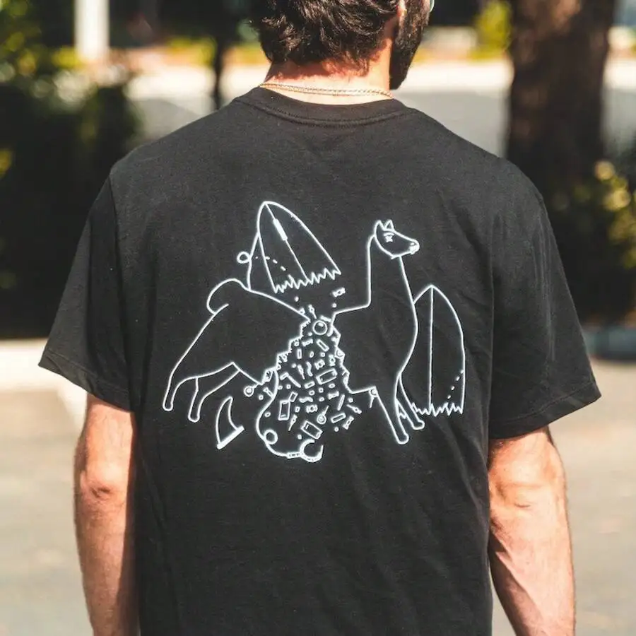 New Summer Outfits For Men,Graphic Tees Men,Men's Llama Shirt| -Shirt| Black Tee| Fair Trade Certified & Organic Cotton| 100%