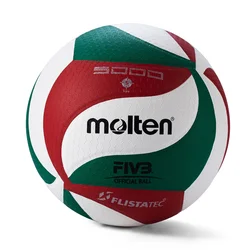 Original Molten V5M5000 Volleyball Standard Size 5 PU Ball for Students Adult and Teenager Competition Training Outdoor Indoor