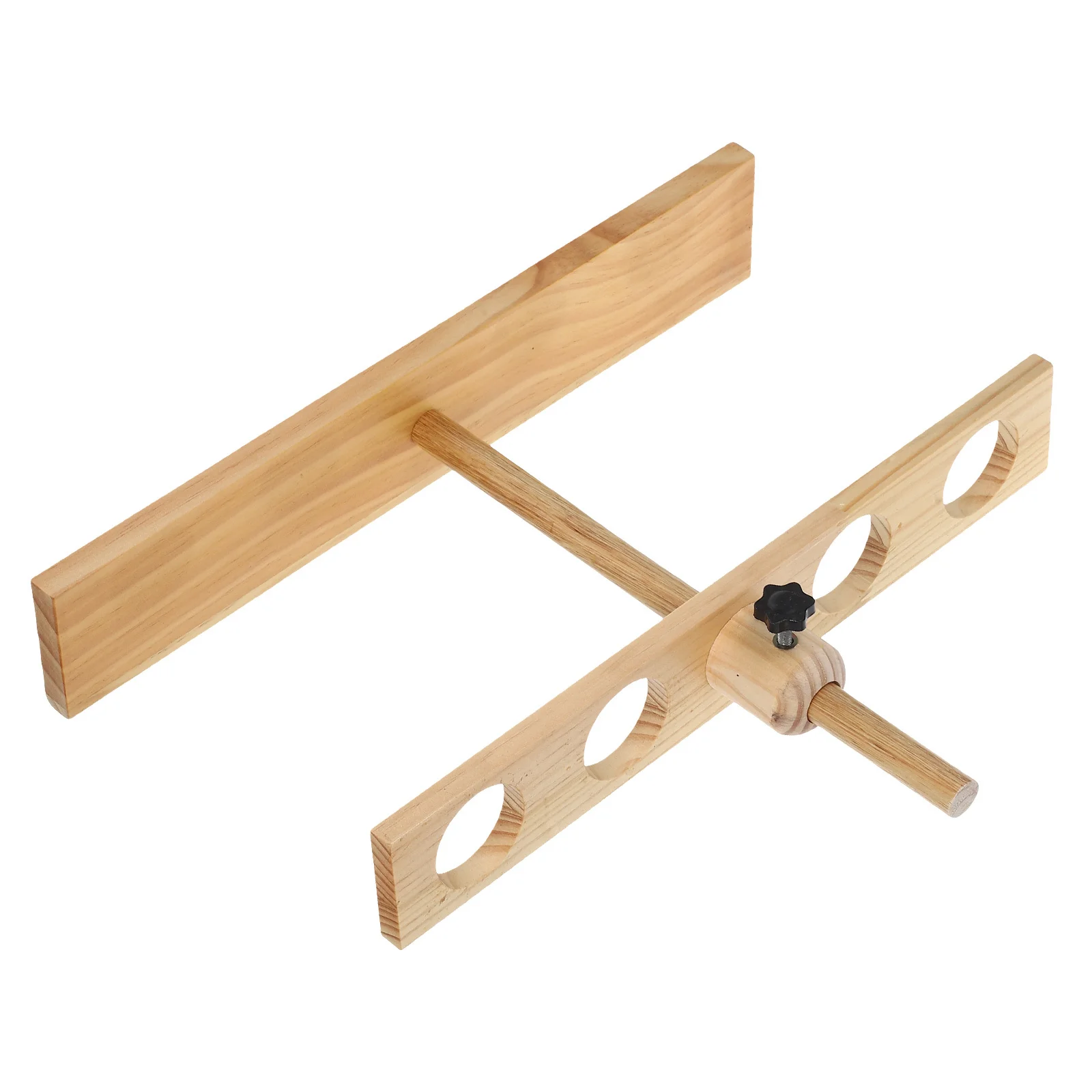 

Durable 4 Hole Wooden Funnel Stand Adjustable for Lab Glassware Separatory Funnels Educational Science Accessory