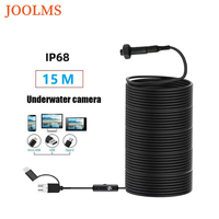 Fish Finder Endoscope 10m-20m HD Mini Underwater Camera IP67 Waterproof 8LED Winter Ice Fishing Tool for Smart Phones