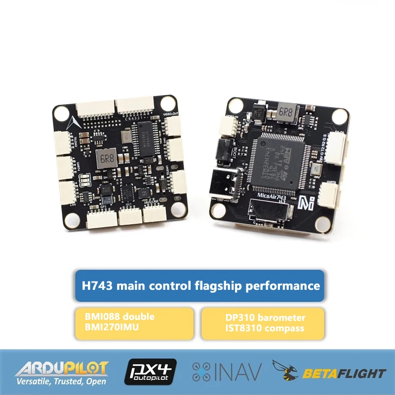 MicoAir743 Flight Control High-performance 30x30 Dual IMU Supports APM/PX4/INAV/BF Firmware Control board