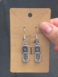 silver flip phone y2k drop Funky party time statement earrings women 2024 trending