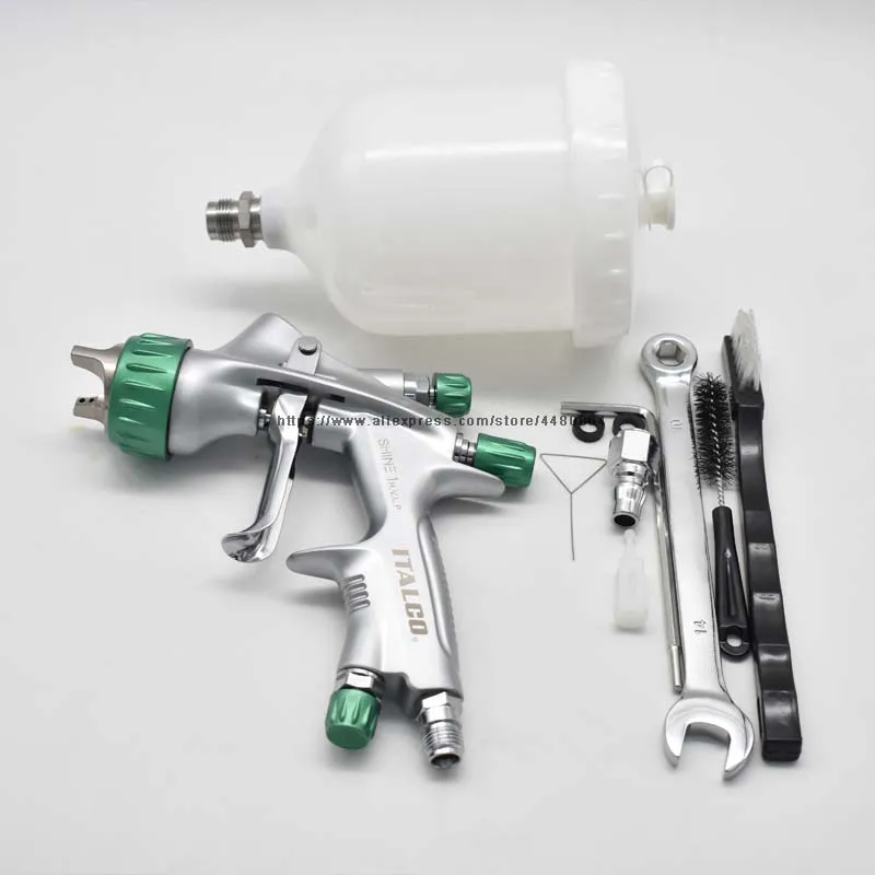 Professional spray gun ITALCO SHINE 1 HVLP Paint Spray Gun 1.3mm air spray gun is suitable for car surface repair