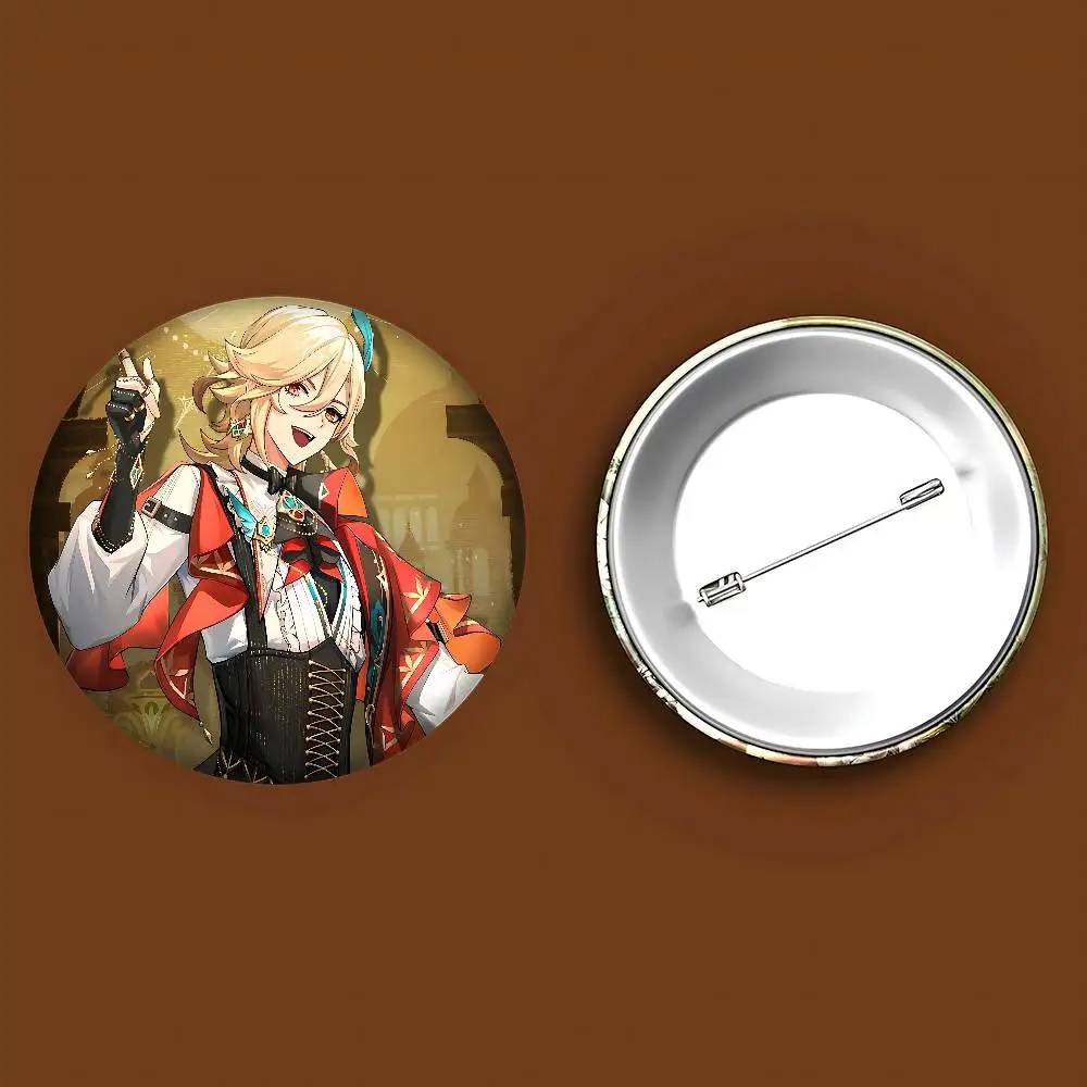 Genshin Impact Kaveh دبوس زر ناعم قابل للتخصيص للنساء مجوهرات إبداعية شارة مضحكة قبعة لمحبي الرسوم المتحركة #6