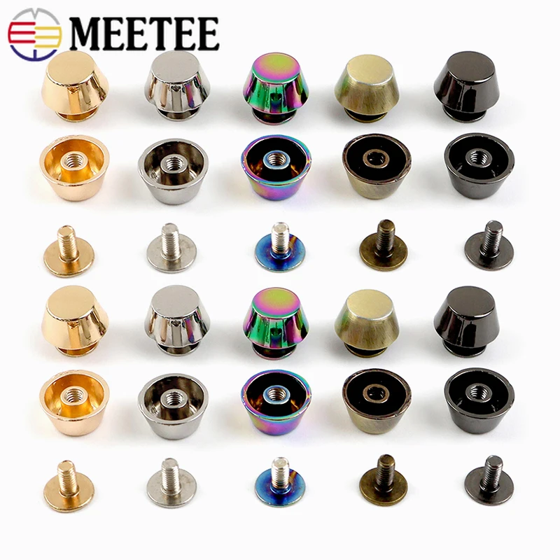 10/20 قطعة حقيبة معدنية أسفل الأمتعة الجلود المسامير مشبك محفظة ظهره مسمار حماية قدم مسمار أبازيم DIY بها بنفسك الخياطة اكسسوارات