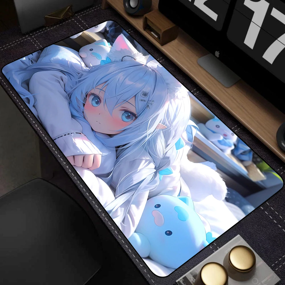 90x40cm Mousepad Large Gaming Computer Keyboard Mouse Pad Soft Carpet Kawaii Mausepad Anime Cute Girl Speed Alfombrilla Raton