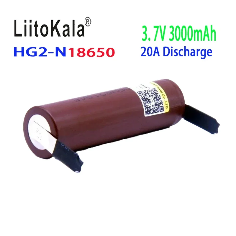 brand new original  Liitokala 3.7V 18650 HG2 3000mAh rechargeable lithium battery 30A continuous discharge drone power tool toy