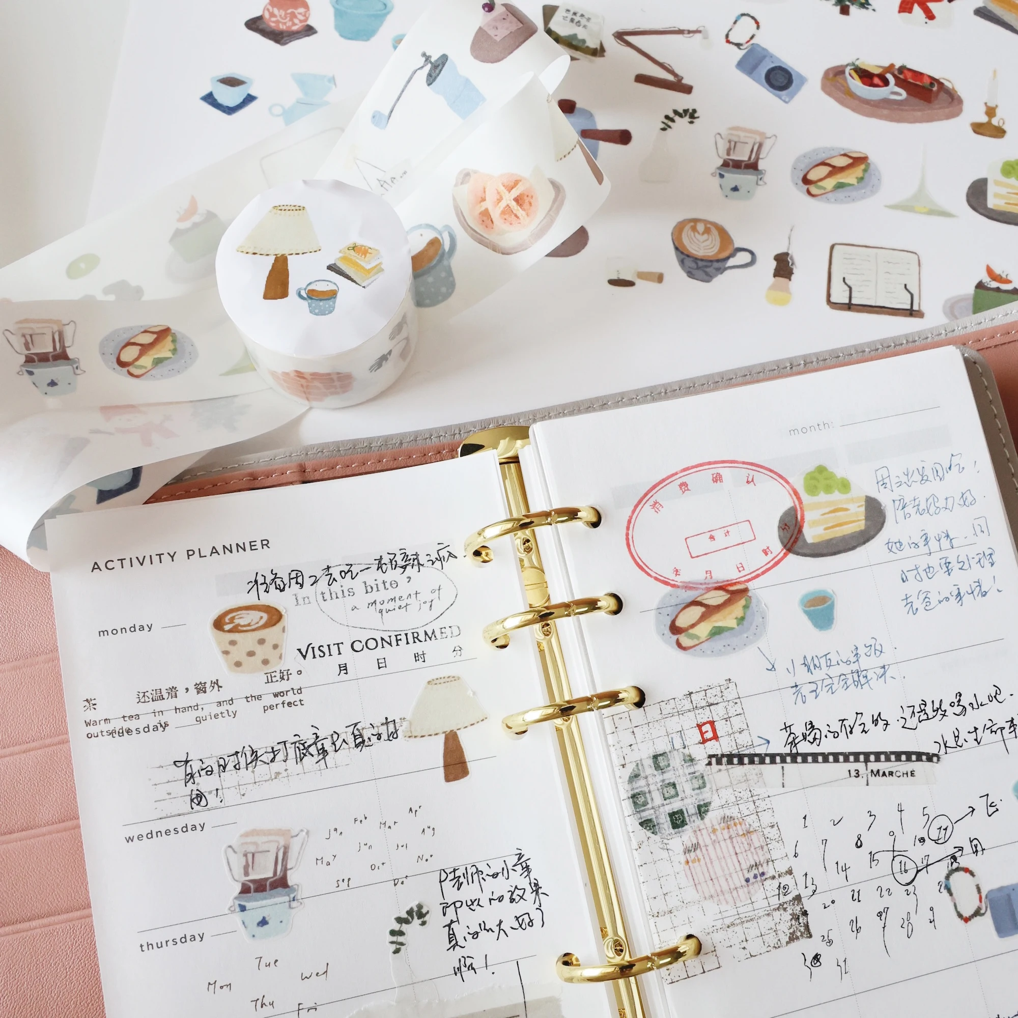 

Винтажные милые товары для повседневной жизни, васи, ПЭТ-лента для изготовления карт, сделай сам, план для скрапбукинга, декоративная наклейка