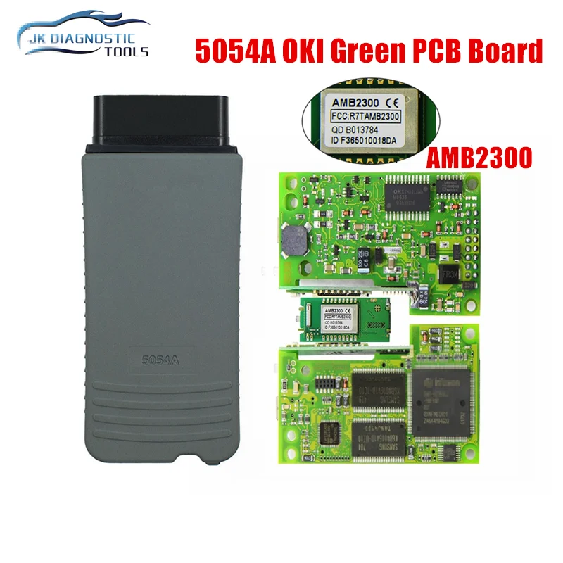 OKI VAS5054A Full Chip Bluetooth AMB2300 VAS 5054a OKI AMB2300 Original Chip Green PCB Board Perfect Version Car Diagnostic Tool