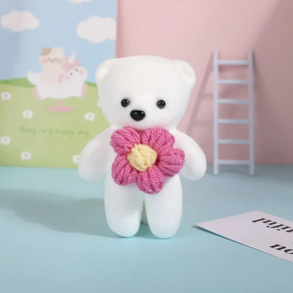 10 unids/bolsa oso de espuma juguetes de espuma de peluche viñetas de animales Mini oso ramo de flores 9cm Diy muñeca de ramo de dibujos animados