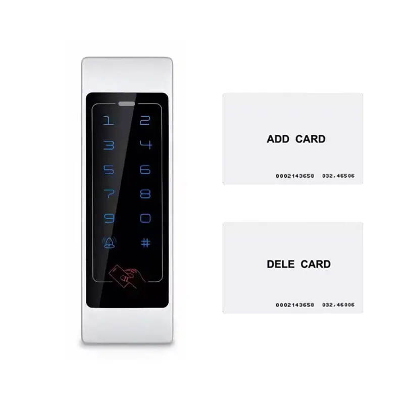 Touch Metal Keypad Standaone  Access Control Can As Wg26 Reader 125K ID Card 2pcs Mother Card