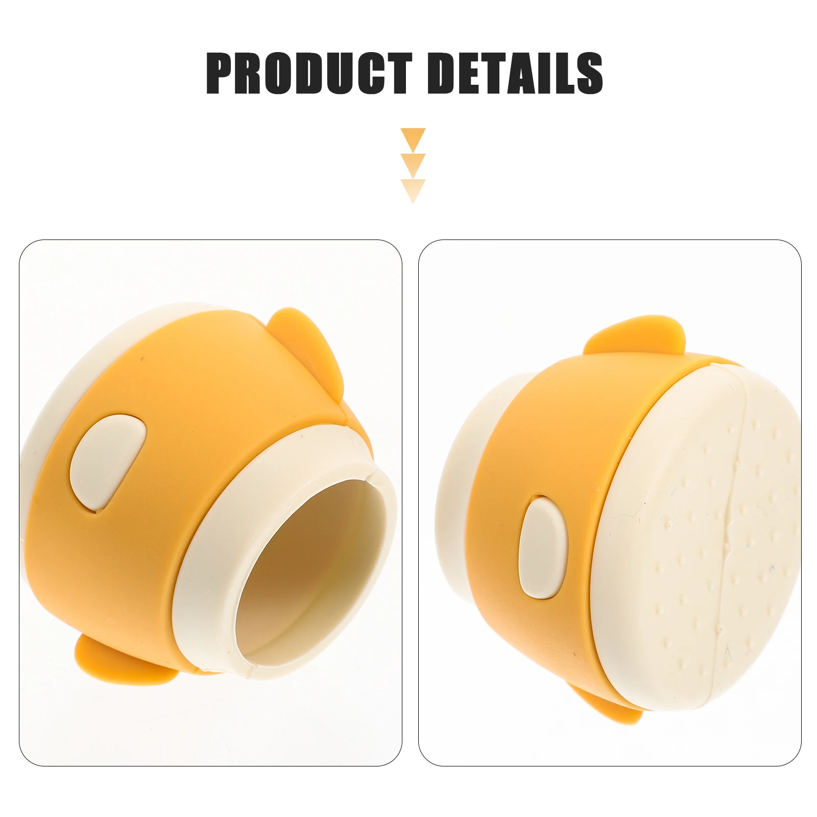 

4pcs Silicone Table Leg Protectors Chair Feet Covers Furniture Sliders Yellow AntiSlip Waterproof Pads for Carpet Table leg