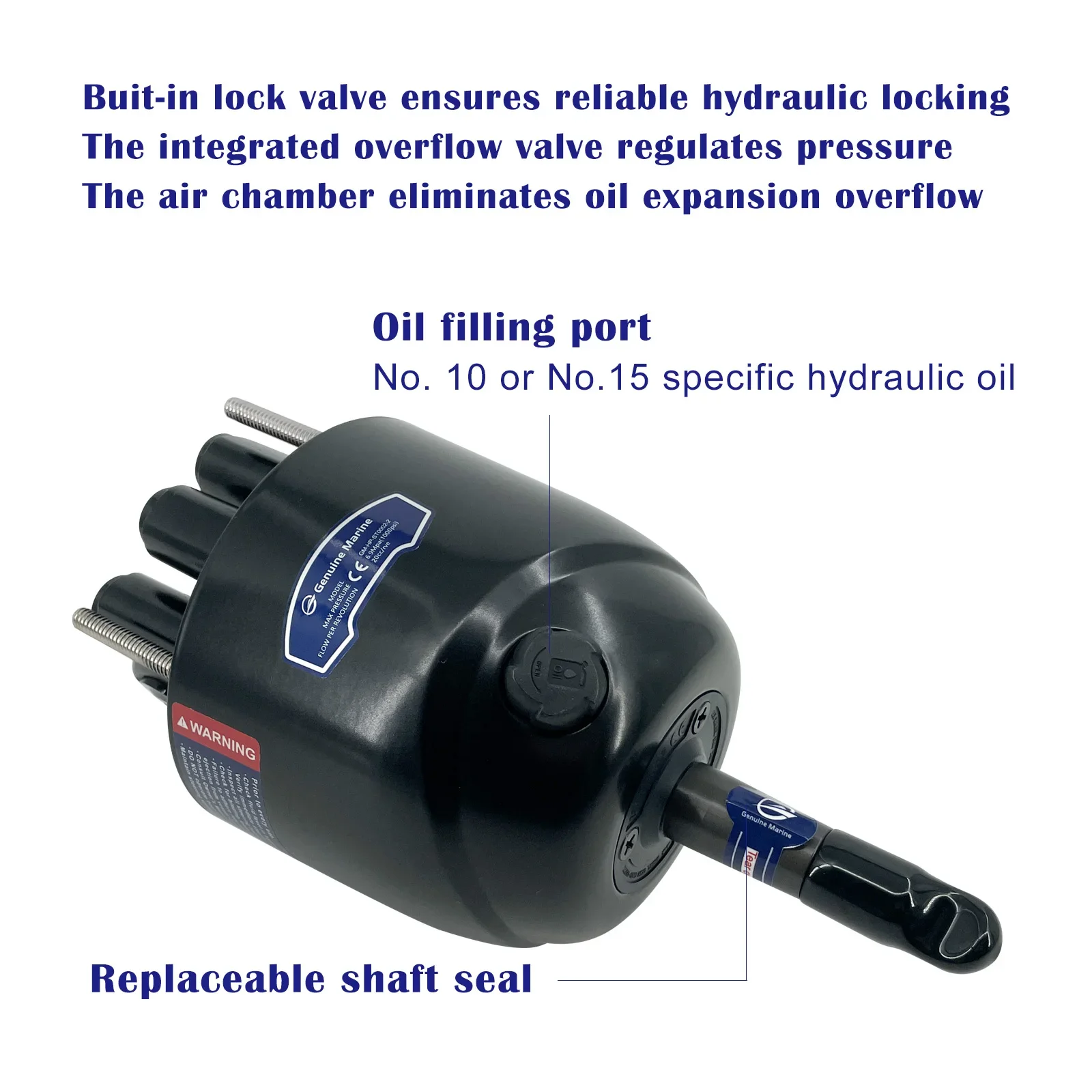 Timone idraulico per navi e attrezzature marine Accessori per barche Sistemi di sterzo idraulici Timone idraulico per barche