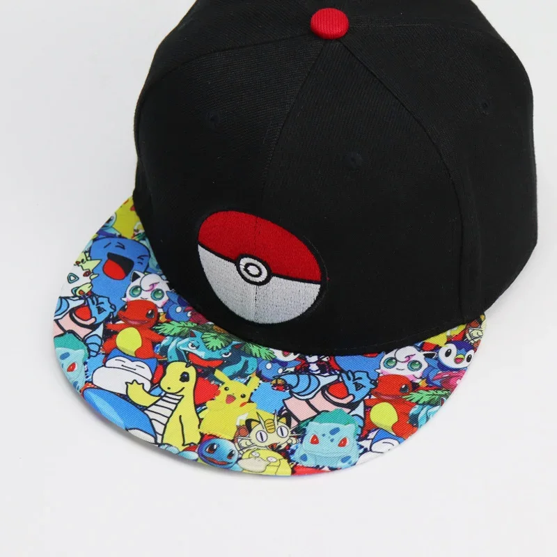 Pokemon Pikachu Embroidery Cap Boy Girl Baseball Hat Summer Sunhat Parent-child Cartoon Anime Outdoor Sport Shade Caps Kids Gift