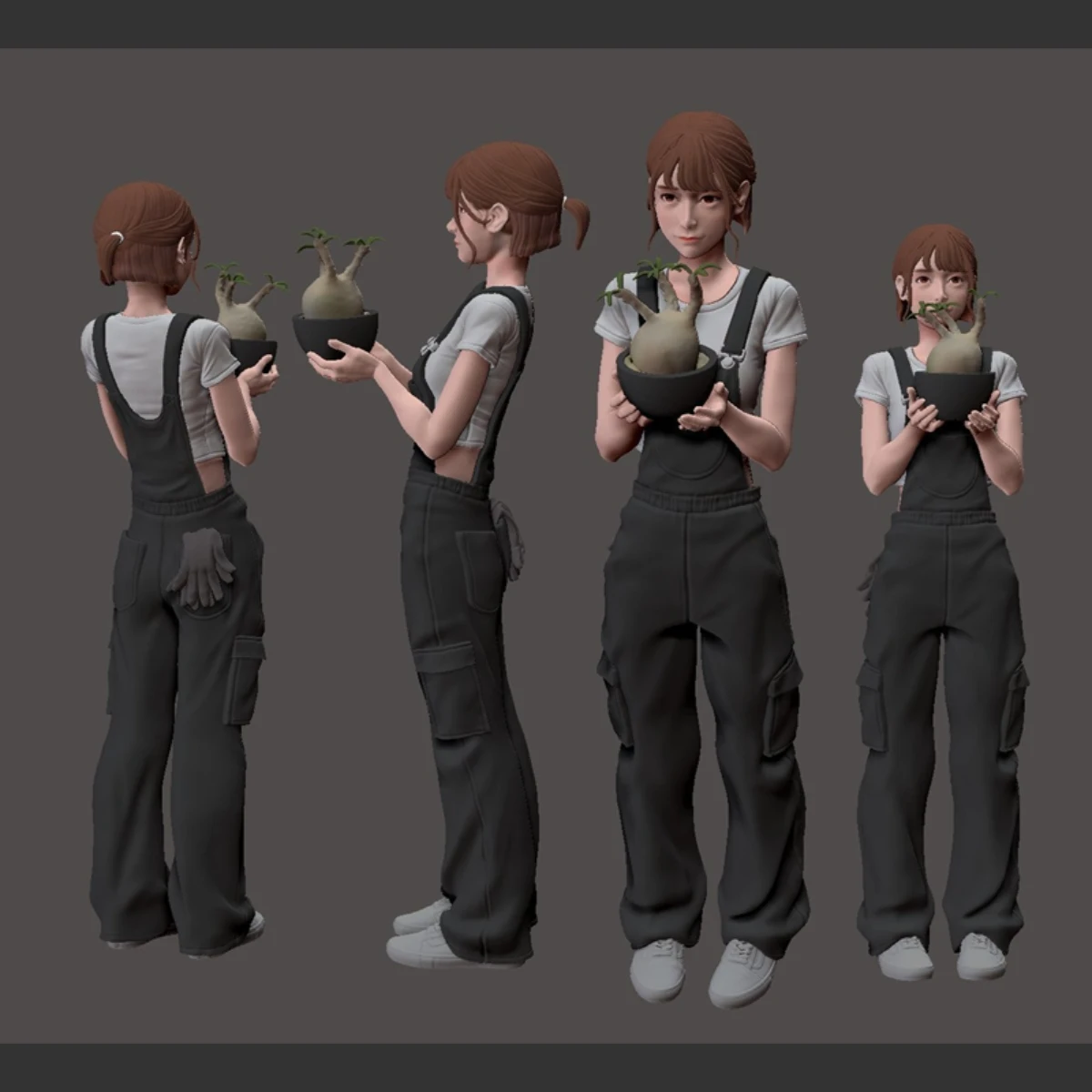 

1/12 фигурка из смолы, неокрашенная модель, красивая женская тема, ботаническая садовая девушка в разобранном и неокрашенном виде GK, 1259C