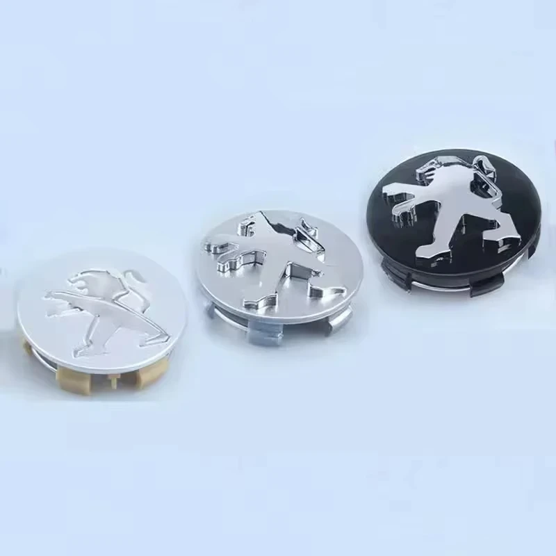 4PCS 60mm Car Wheel Center Hub Cap Emblem Covers For Peugeot GT 407 508 2008 5008 307 308 3008 206 207 208 107 106 205 4008 301