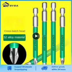 Screwdriver Head Bits Chrome-vanadium Alloy Steel Strong Magnetic Electric .strong Hardness Cross Universal Hexagonal Hand Tools