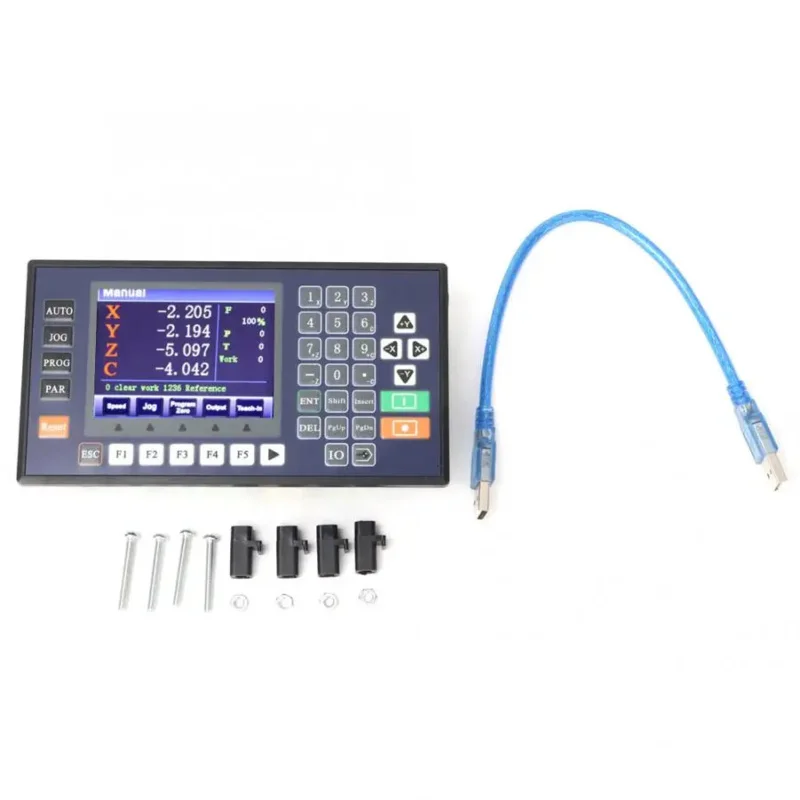 Контроллер ЧПУ TC5540V ЖК-дисплей поддерживает 4-осевой USB-контроллер независимого движения Фрезерный станок с ЧПУ Гравировальный станок и фрезерный станок
