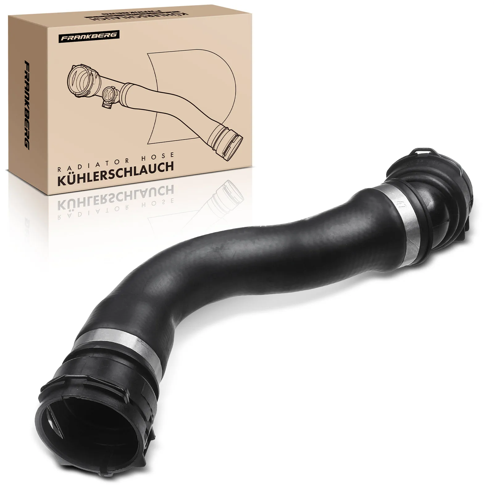 Frankberg 1x Radiatorslang Koelwaterslang voor BMW E60 E61 523i 525i 530i E63 630i 2.5L 2.5L 3.0L CHR0402R 17127565780