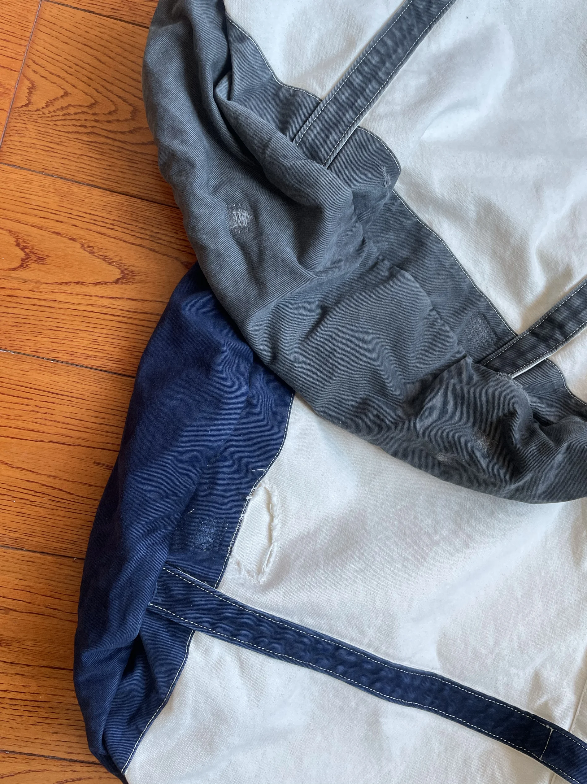 VISVIM ICT JUNEAU TOTE BAG old and damaged color matching handbag