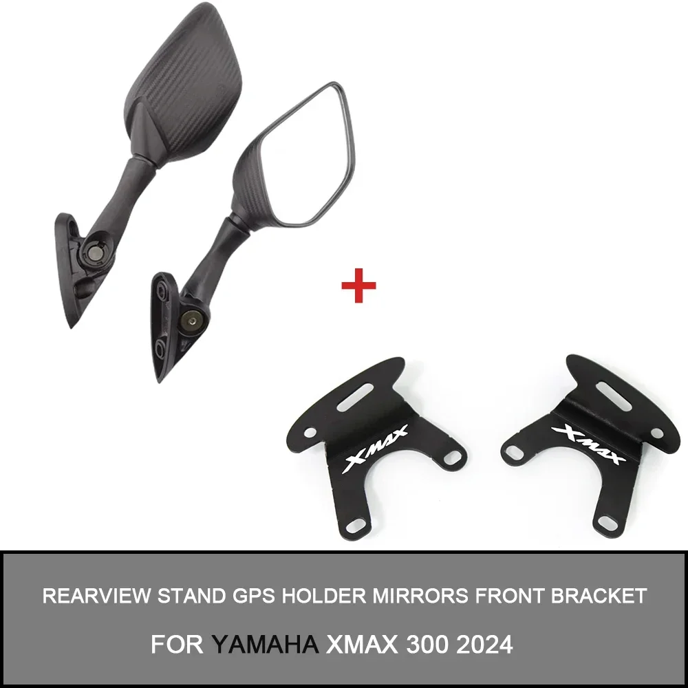 For YAMAHA XMAX 300 X-MAX 300 2024 Scooter Rearview Mirrors Forward Moving Rear View Holder Bracket Mirror Side Mirror Holder Br