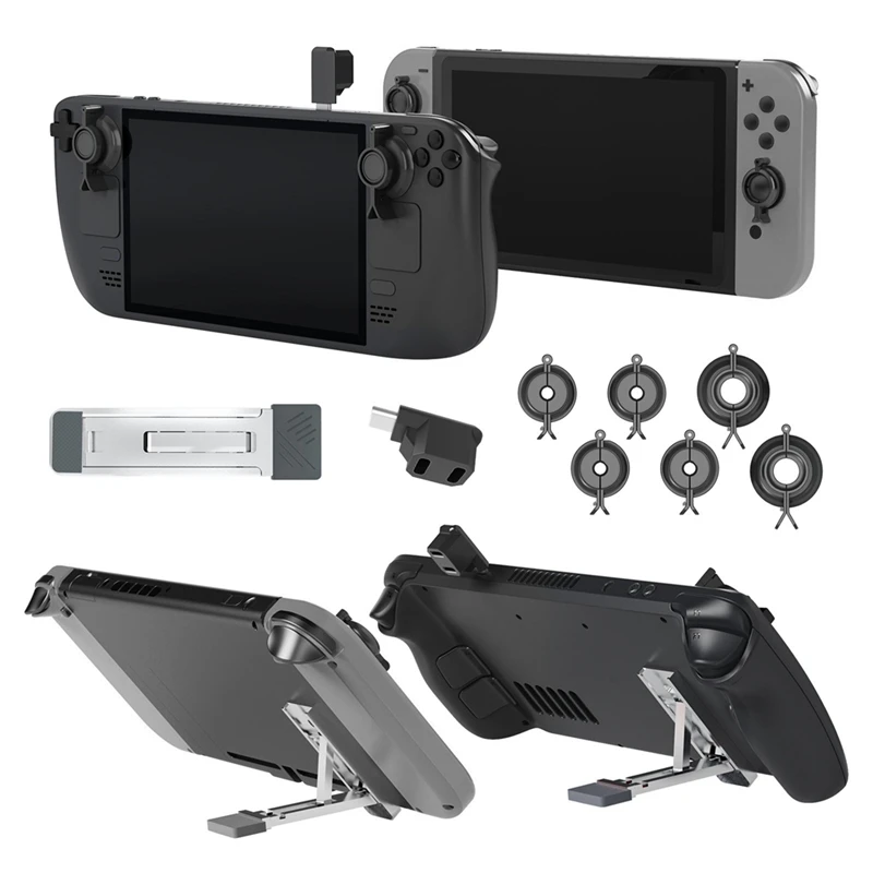 A04R Joystick Protection Kit with Back Bracket Compatible with Switch/Switch Oled/Steam Deck/Switch Lite Host