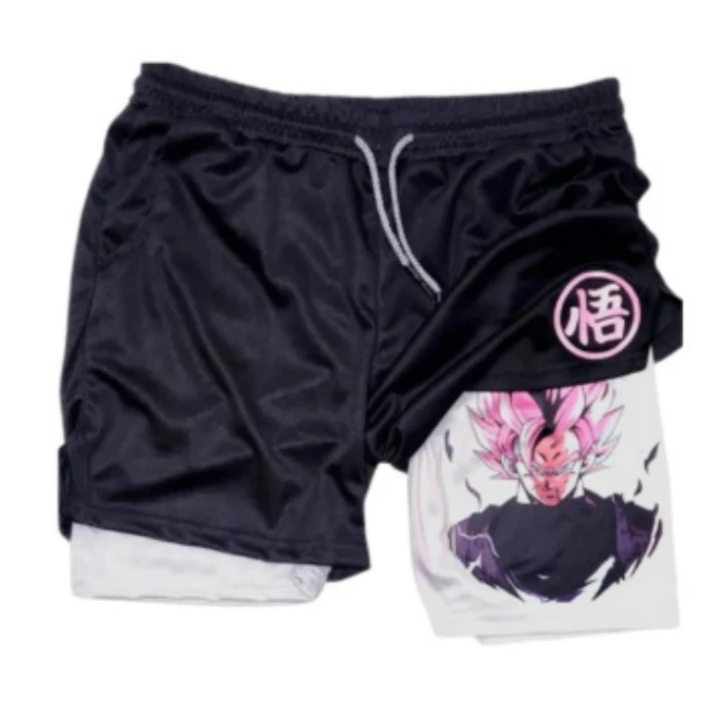

Лето 2024, новые шорты для взрослых, двойные брюки, трансграничная американская анимационная серия, спортивные повседневные брюки с принтом