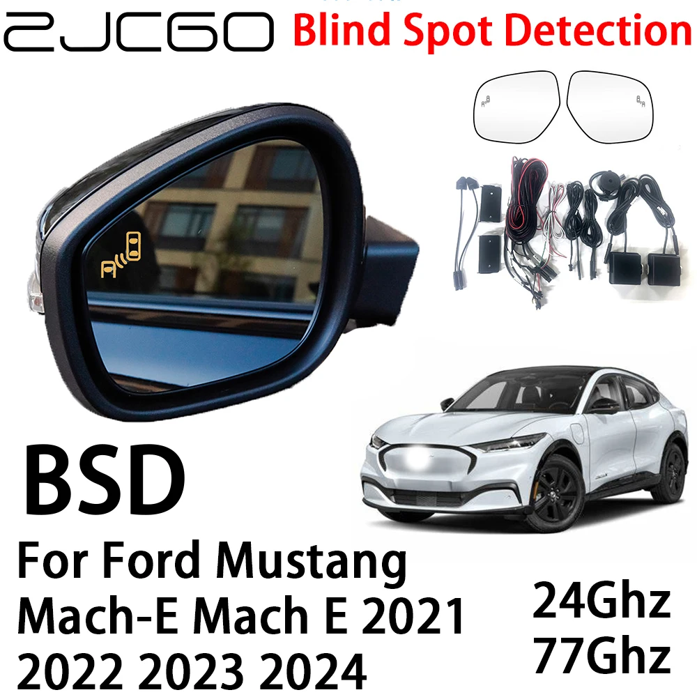 

ZJCGO Car BSD Radar Warning System Blind Spot Detection Safety Driving Alert for Ford Mustang Mach-E Mach E 2021 2022 2023 2024