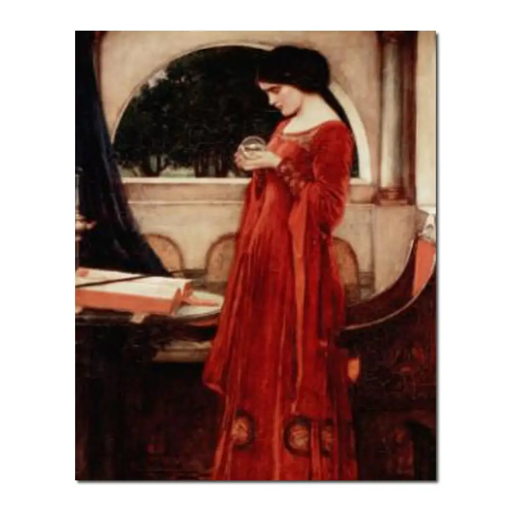 wall art modern The Crystal Ball John William Waterhouse Paintings Hand painted High quality