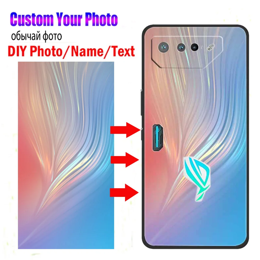 Customized Personalized Phone Case for ASUS ROG Phone 7 Ultimate 5 5S ZS673KS ZS676KS TPU Cover Design Imagen Photos Capa Fundas