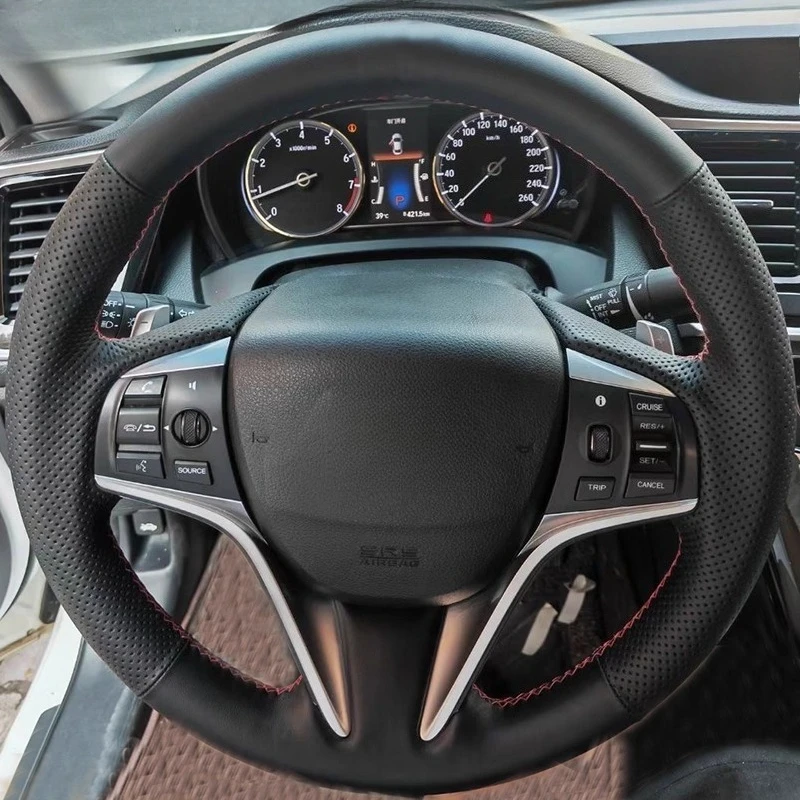 

For Acura CDX Hand-stitched genuine leather Non-slip Car Steering Wheel Cover