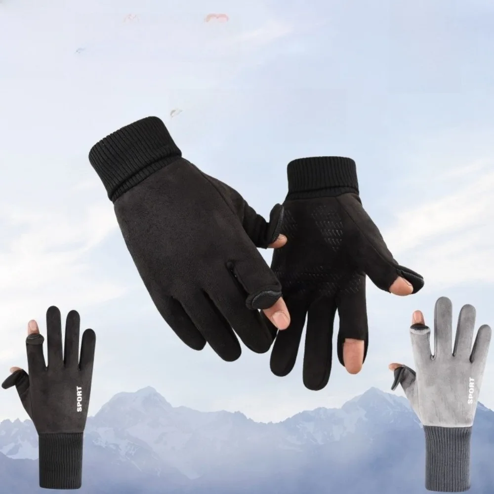 luvas-de-suede-sintetico-com-toque-macio-cor-solida-quentes-para-homens-luvas-com-capuz-a-prova-de-vento-antiderrapantes-com-dedos-completos-para-inverno-e-outono