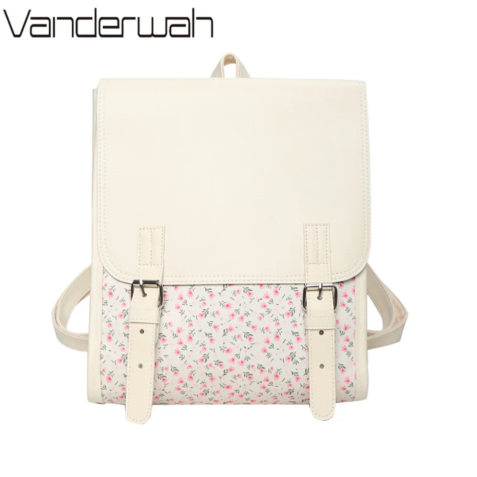 2024 Women\'s Cute Flower Backpack Fashion Back Pack for Girls Luxury Korean Style Rucksack Mochilas Kawaii Summer Style Bagpacks