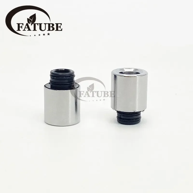 1 قطعة 510 قطعة فم من الفولاذ المقاوم للصدأ بطرف بالتنقيط لملحقات الماكينة لحماية التسخين باللون الفضي #6