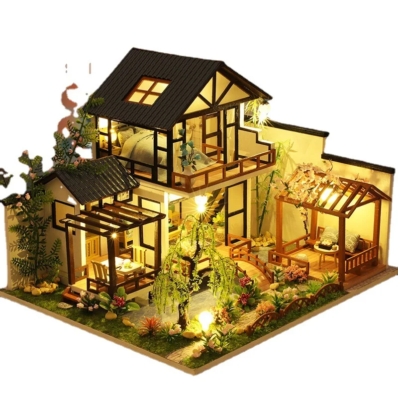 Kit de construction de maison de poupée 3D, puzzle miniature, kit de bricolage pour la production et