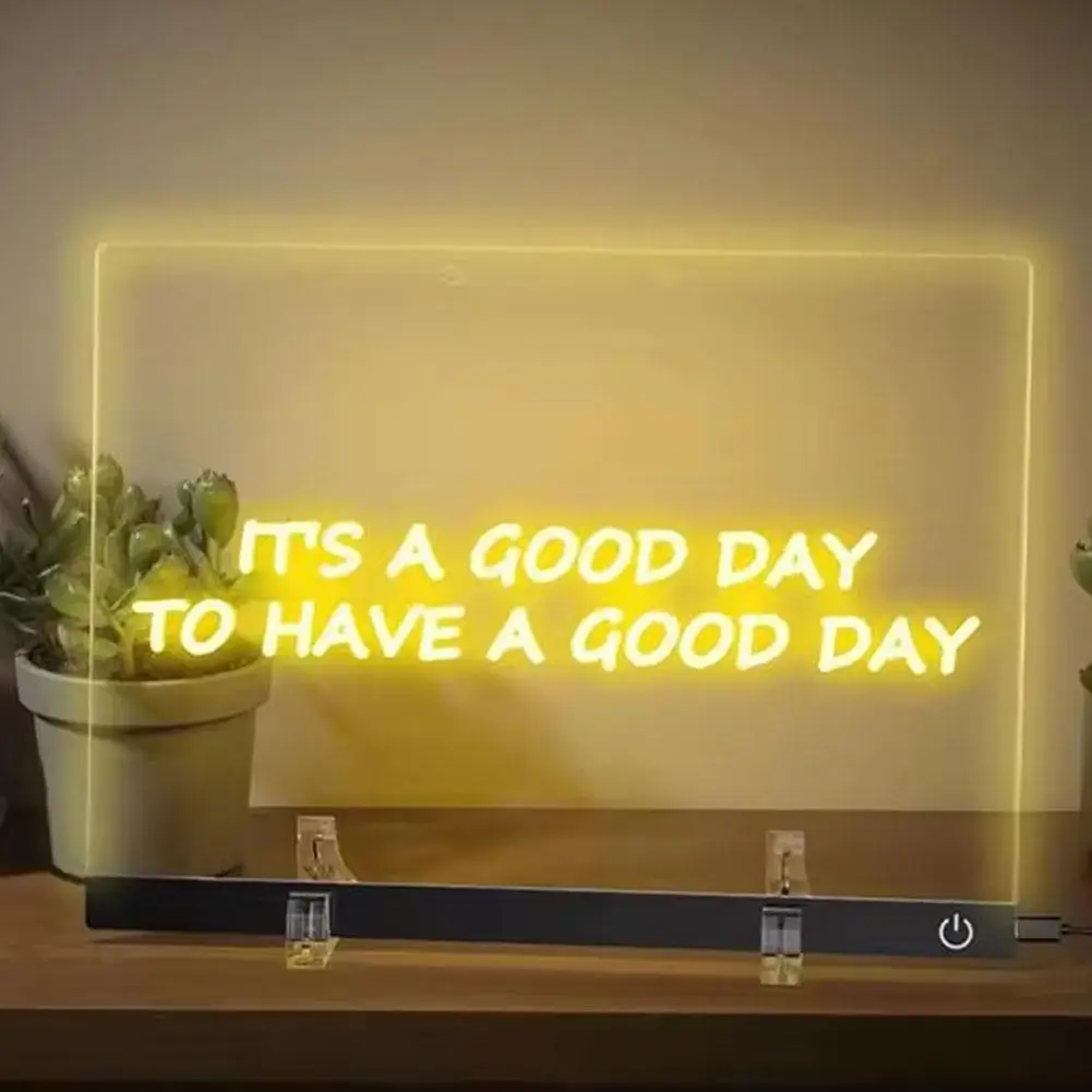 Kid Magic Schoolbord LED Lichtgevende Tekening Speelgoed Transparant Licht Tekenen Graffiti Kleuren Art Acryl Board Montessori Verjaardag Gif