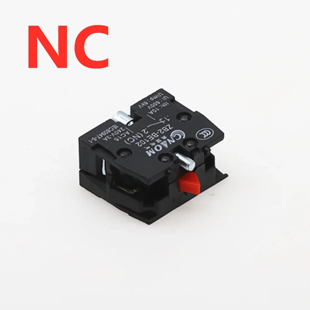 1pcs XB2 Contact Block Telemecanique ZB2-BE101C Normal Open NO ZB2-BE102C NC Pushbutton Joystick Switch Replaces TELE 10A 600V