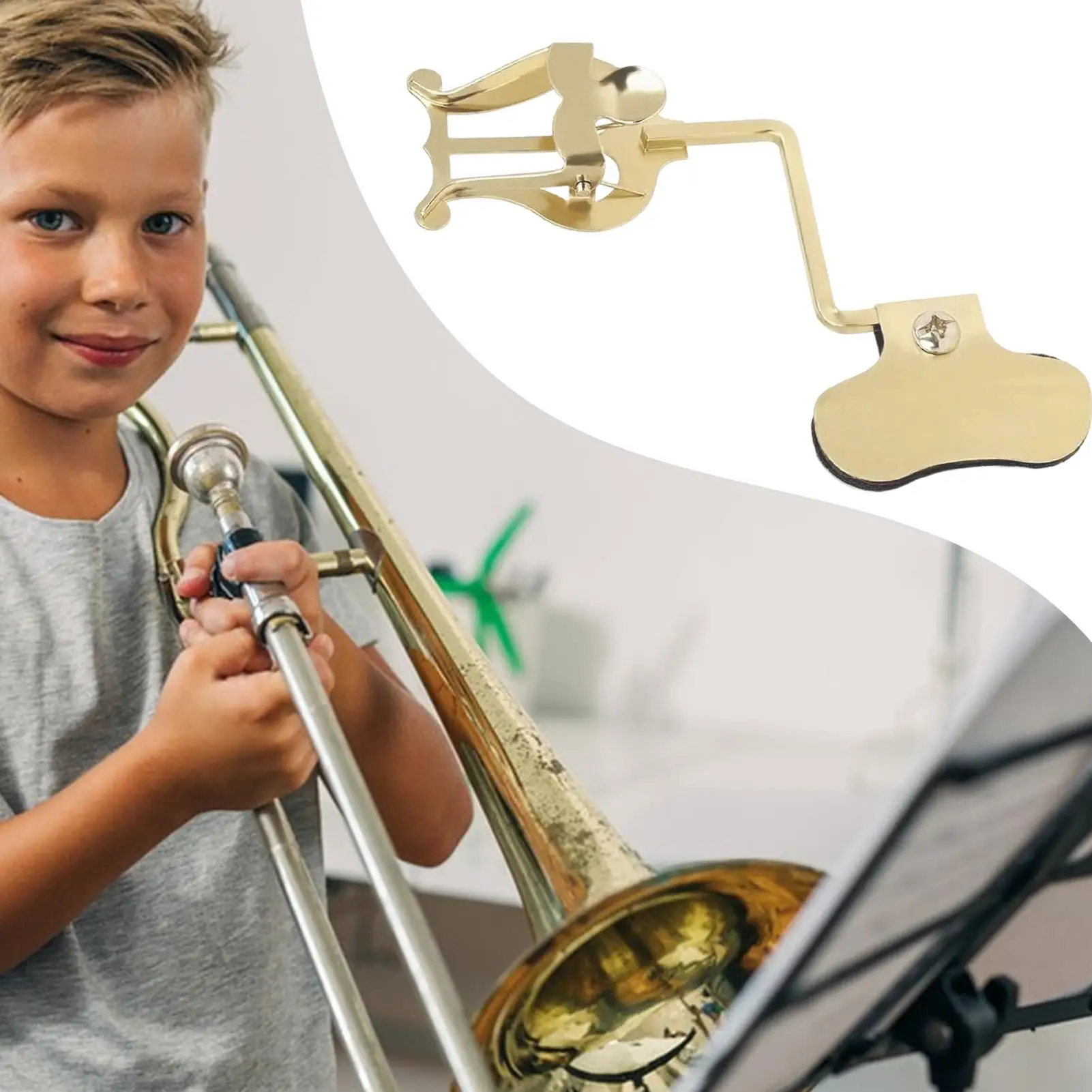 الترومبون قيثارة كليب الترومبون ورقة حامل الموسيقى لأداء الآلات الموسيقية اكسسوارات خفيفة الوزن للمراهقين بنين النساء