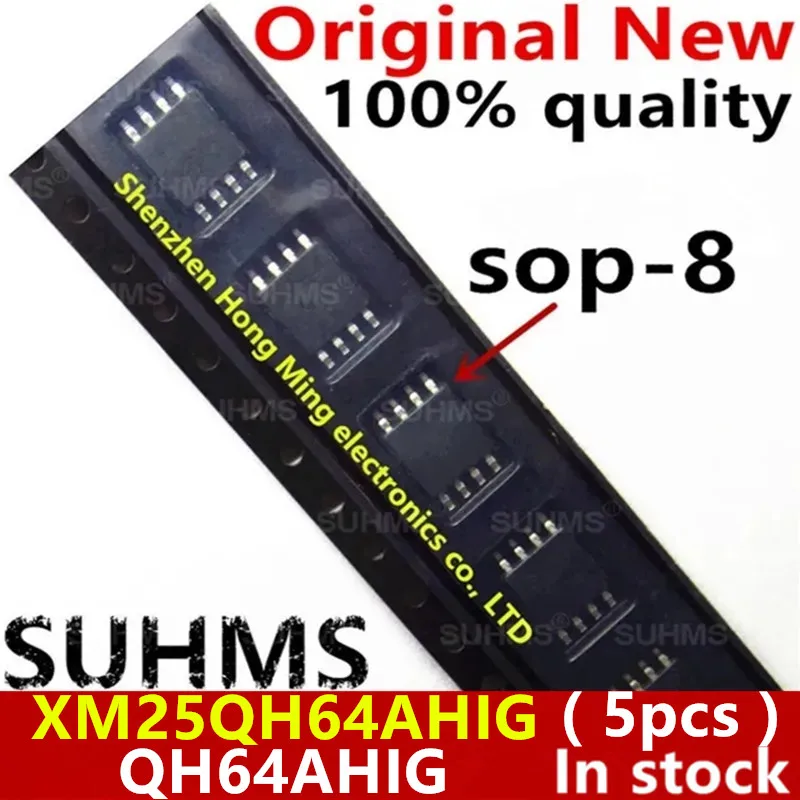 (5piece)100% New XM25QH64AHIG QH64AHIG QH64AH1G sop-8 Chipset