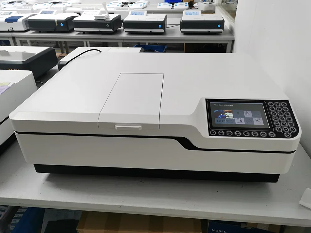 IKEME 7 hüvelykes 190-1100nm Kontra Mérlegkar Nano uv/vis spectrophotometer Becs spectrometer espectrofotometro uv Erő spectrophotometer